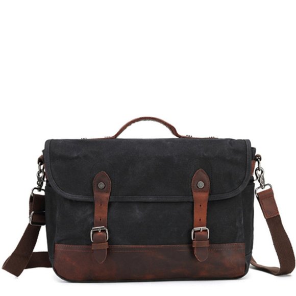 Waxed Canvas Vintage Messenger bag - Picture 5 of 9